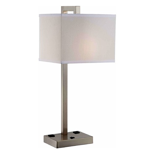 Contento Polished Steel Table Lamp by Lite Source Lighting