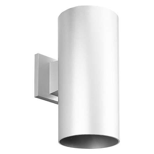 Cylinder White LED Outdoor Wall Light by Progress Lighting