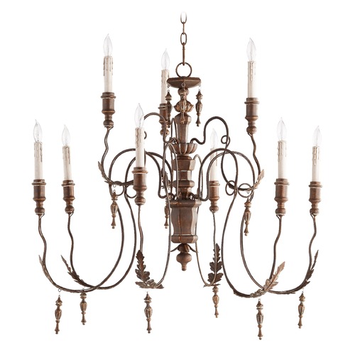 Salento Vintage Copper Chandelier by Quorum Lighting