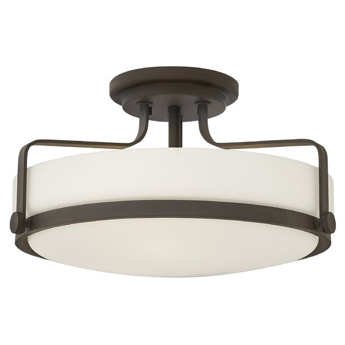 Hinkley Harper 18-Inch Oil Rubbed Bronze Semi-Flush Mount by Hinkley Lighting 3643OZ