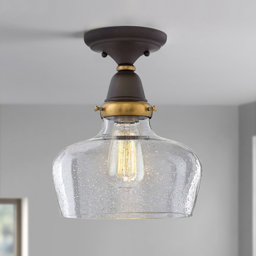 Academy 10-Inch Semi-Flush Mount Oil Rubbed Bronze by Hinkley Lighting