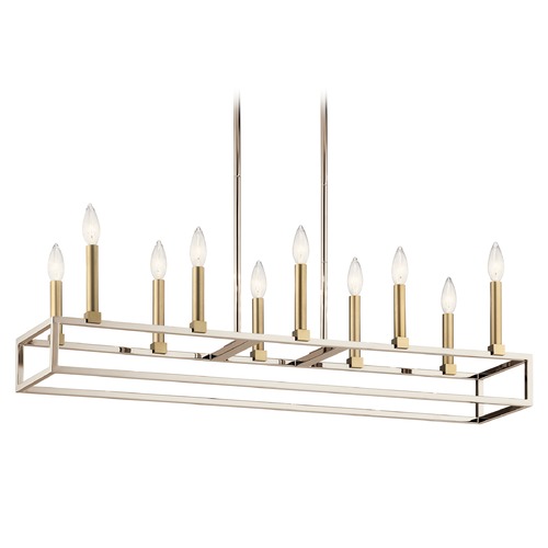 Kichler Lighting Finet 10-Light Polished Nickel Chandelier by Kichler Lighting 44110PN