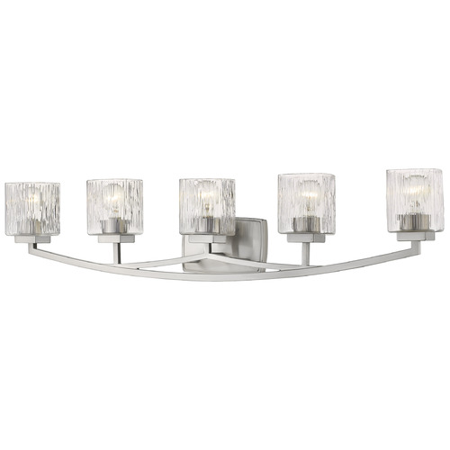 Z-Lite Zaid Brushed Nickel Bathroom Light by Z-Lite 1929-5V-BN