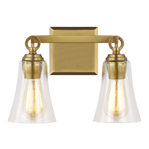 Monterro 13-Inch Burnished Brass Vanity Light by Visual Comfort Studio