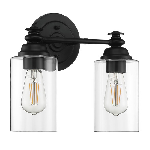 Dardyn Flat Black Bathroom Light by Craftmade Lighting