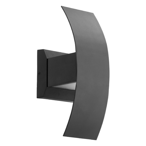 Curvo Noir LED Outdoor Wall Light by Quorum Lighting