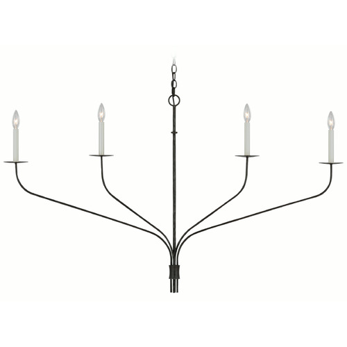 Visual Comfort Signature Collection Ian K. Fowler Belfair Chandelier in Iron by Visual Comfort Signature IKF5755AI