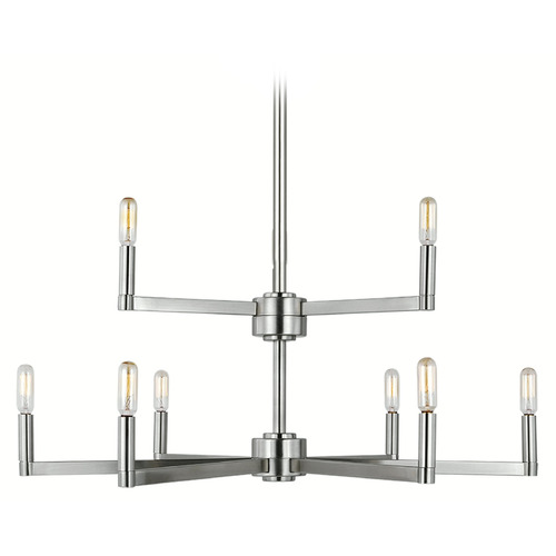 Visual Comfort Studio Collection Fullton Brushed Nickel Chandelier