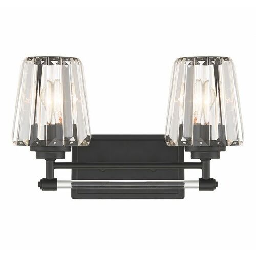 Garnet 2-Light Bath Light in Black by Savoy House