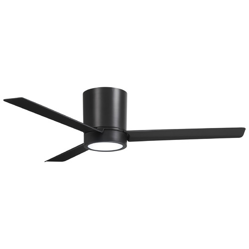 Minka Aire Roto Flush Coal LED Ceiling Fan with Light
