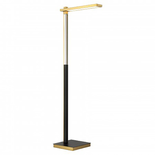 George Kovacs Sauvity Coal & Soft Brass LED Floor Lamp