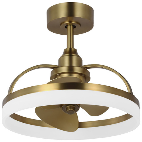 Progress Lighting Shear Brushed Bronze LED Ceiling Fan with Light