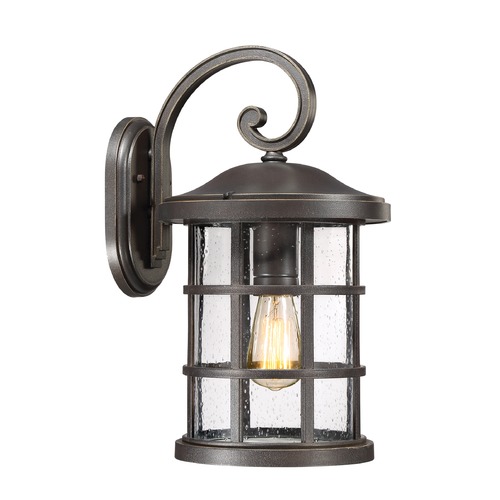 Crusade Outdoor Wall Light in Palladian Bronze by Quoizel Lighting