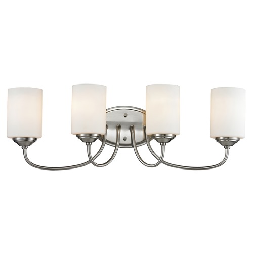 Cardinal Brushed Nickel Bathroom Light by Z-Lite