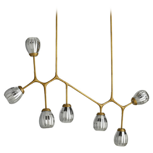 Smyth Linear Chandelier in Antique Brass by Arteriors Home