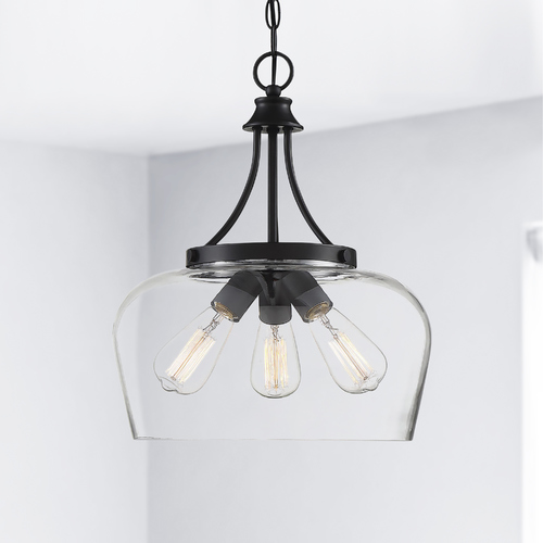 Savoy House Octave Black Pendant by Savoy House 7-4034-3-BK