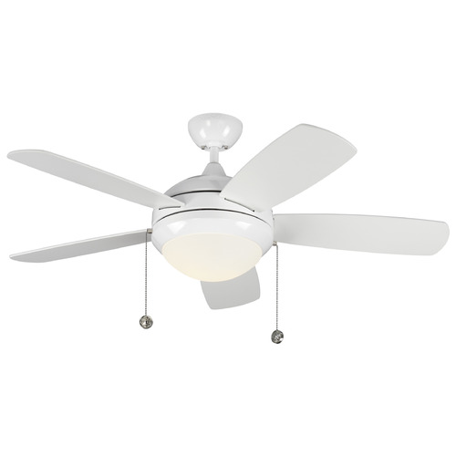Generation Lighting Fan Collection Discus Classic 52 Aged Pewter LED Ceiling Fan by Generation Lighting Fan Collection 5DIC44WHD-V1