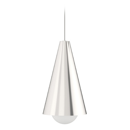Mini Joni LED Monopoint Pendant in Nickel by Visual Comfort Modern