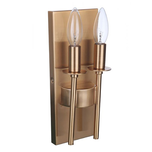 Larrson Satin Brass Sconce by Craftmade Lighting