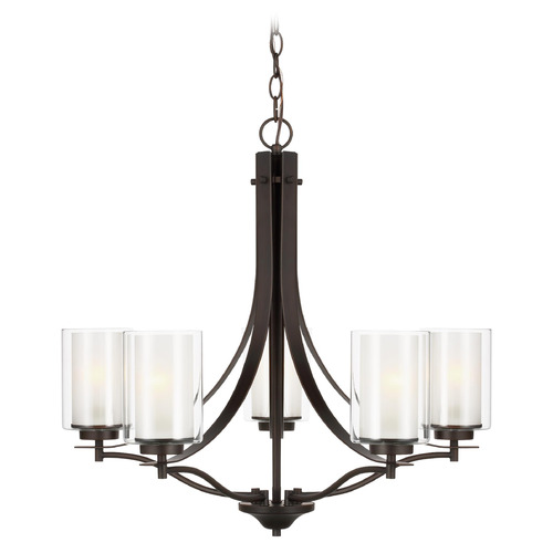 Elmwood Park 26-Inch Bronze LED Chandelier by Generation Lighting