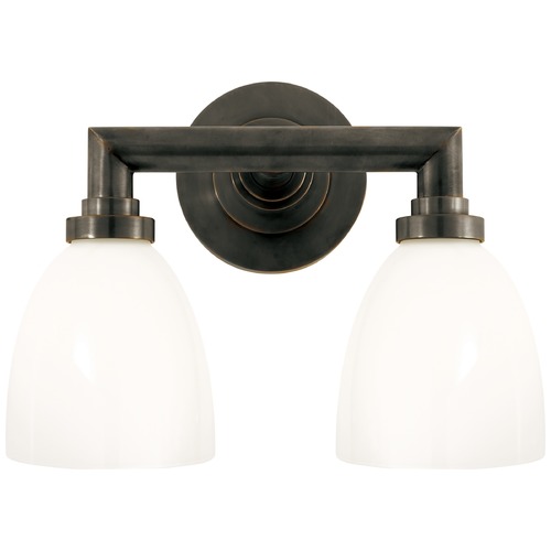 E.F. Chapman Wilton 2-Light Bath Light in Bronze by Visual Comfort Signature