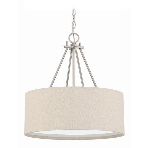 Duke Brushed Polished Nickel Pendant by Craftmade Lighting