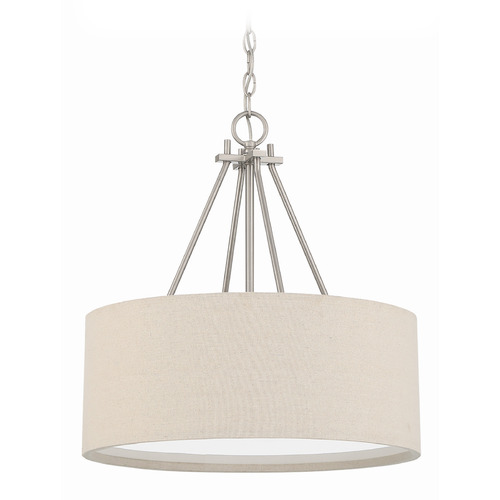 Craftmade Lighting Duke Brushed Polished Nickel Pendant by Craftmade Lighting 56593-BNK