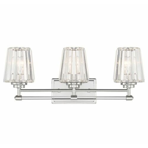 Savoy House Garnet 3-Light Bath Light in Polished Nickel by Savoy House 8-6001-3-109