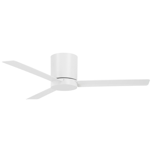 Minka Aire Roto Flush Flat White LED Ceiling Fan with Light