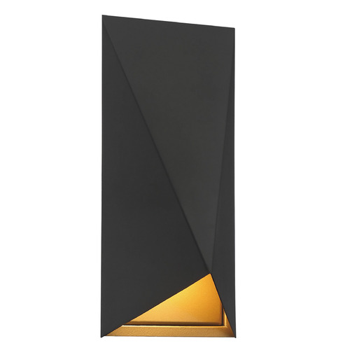 George Kovacs Peekaboo Sand Coal & Sand Gold Highlights LED Outdoor Wall Light