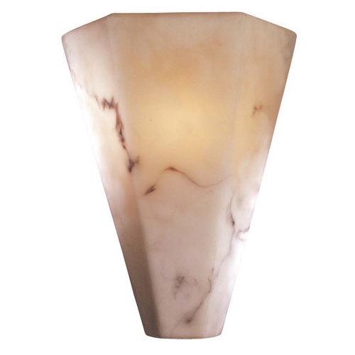 Modern Sconce Wall Light with Alabaster Glass in Alabaster Dust by Minka Lavery