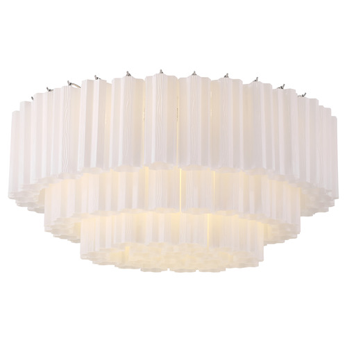 Crystorama Lighting Crystorama Lighting Addis Polished Chrome Flushmount Light ADD-331-CH-WH