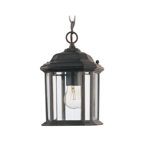 Kent Outdoor Hanging Light in Black by Generation Lighting