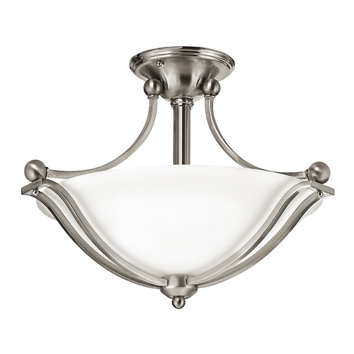 Hinkley Bolla 19.25-Inch Semi-Flush Mount in Brushed Nickel by Hinkley Lighting 4651BN