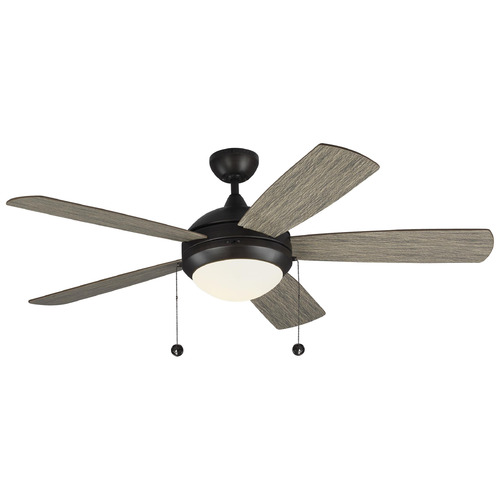 Generation Lighting Fan Collection Discus Classic 52 Brushed Steel LED Ceiling Fan by Generation Lighting Fan Collection 5DIC52AGPD-V1