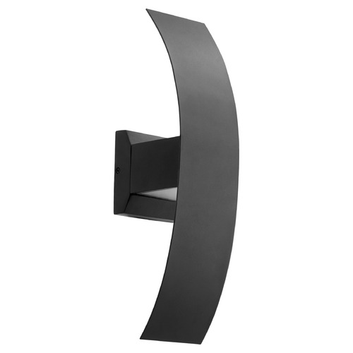 Curvo Noir LED Outdoor Wall Light by Quorum Lighting
