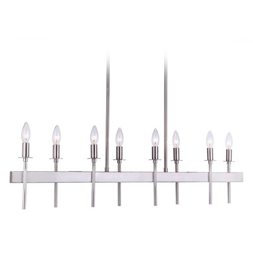 Larrson Brushed Polished Nickel Linear Light by Craftmade Lighting