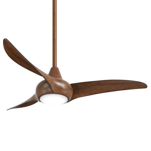 Light Wave 44-Inch LED Fan in Distressed Koa by Minka Aire