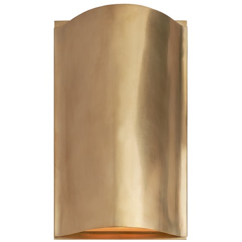 Visual Comfort Signature Collection Kelly Wearstler Avant Small Sconce in Antique Brass by Visual Comfort Signature KW2704ABFG