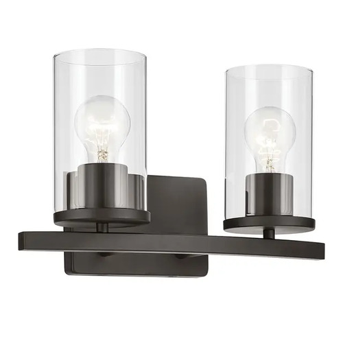 Crosby 2-Light Vanity Light in Olde Bronze by Kichler Lighting