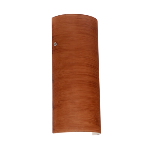 Sconce Wall Light Brown Glass Satin Nickel by Besa Lighting