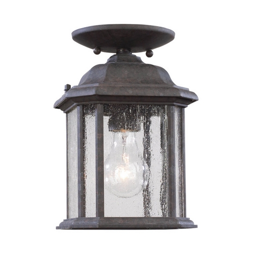 Kent Convertible Outdoor Pendant in Oxford Bronze by Generation Lighting