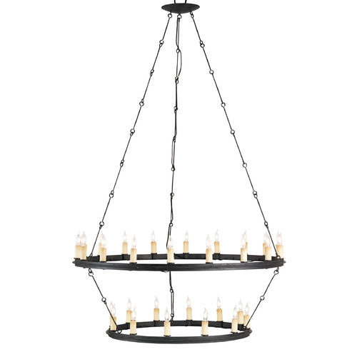 Toulouse Chandelier in Blacksmith by Currey & Company