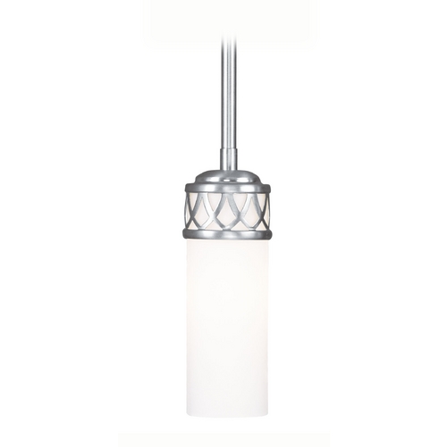 Livex Lighting Livex Lighting Westfield Brushed Nickel Mini-Pendant Light with Cylindrical Shade 4720-91
