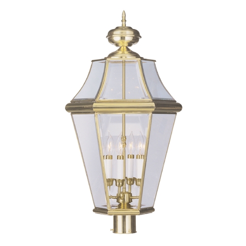 Livex Lighting Livex Lighting Georgetown Polished Brass Post Light 2368-02