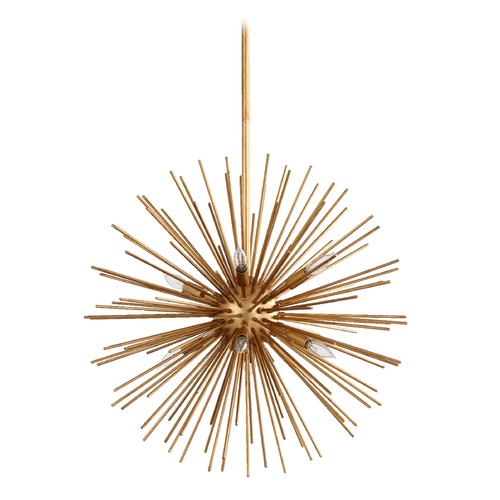 Quorum Lighting Mid-Century Modern Pendant Cluster Light Gold Electra by Quorum Lighting 600-8-74