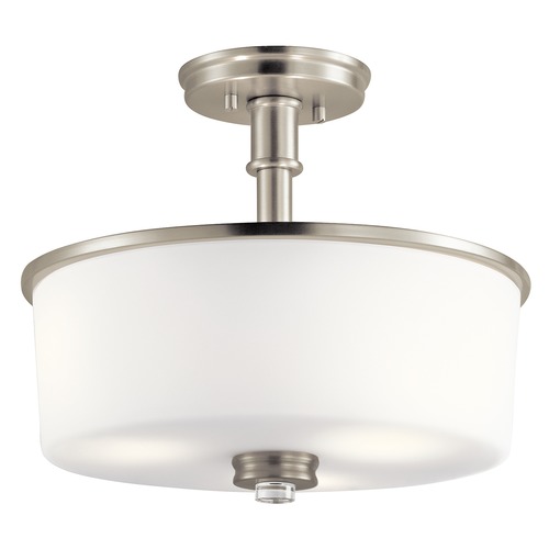 Kichler Lighting Joelson 18.25-Inch Brushed Nickel Semi-Flush Mount by Kichler Lighting 43926NI