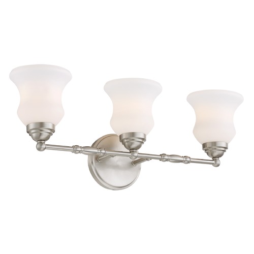 Faina Brushed Nickel Bathroom Light by Lite Source Lighting