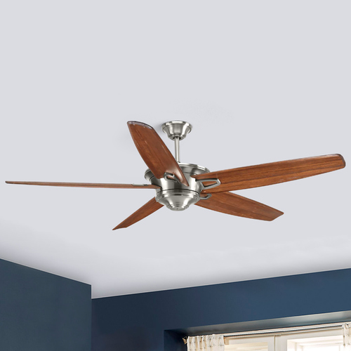 Caleb Brushed Nickel Ceiling Fan by Progress Lighting