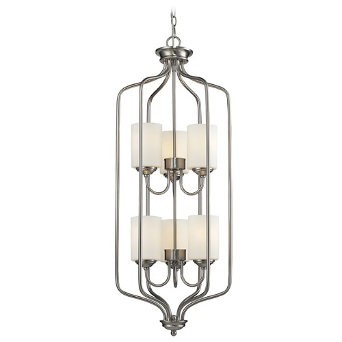 Z-Lite Cardinal Brushed Nickel Pendant by Z-Lite 434-40-BN